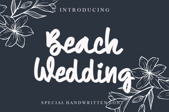 Beach Wedding: A Script Font for Elegant Projects