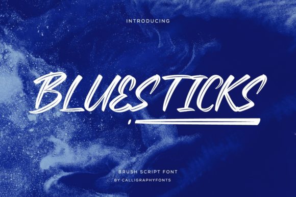 Bluesticks: A Handwritten Font for Creative Makers