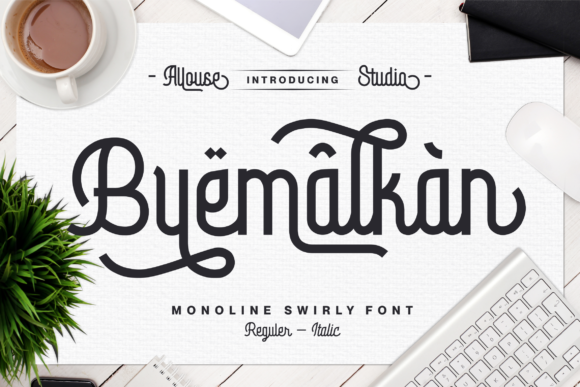 Byemalkan: A Vintage Script Font for Elegant Branding
