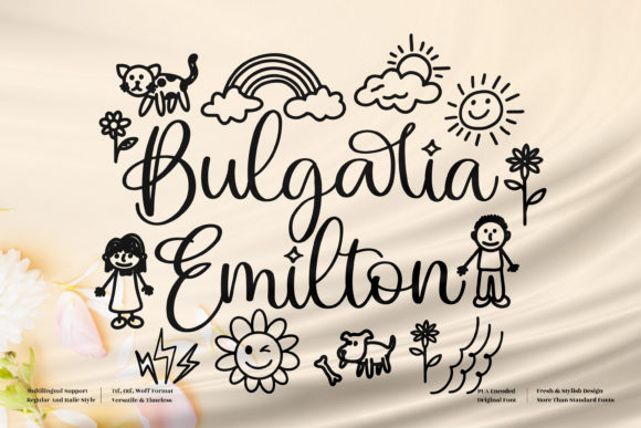 Discover the Elegance of Bulgaria Emilton: A Versatile Script Font