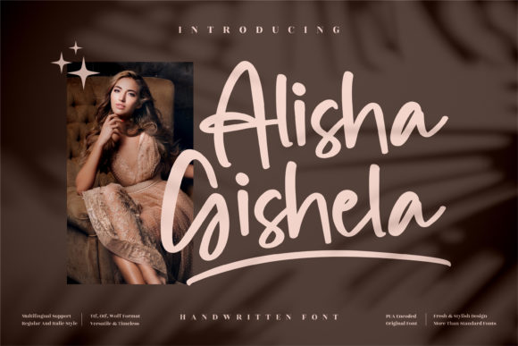 Elevate Your Brand with Alisha Gishela Font