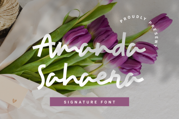 Elevate Your Brand with Amanda Sahaera: A Romantic Handwritten Font