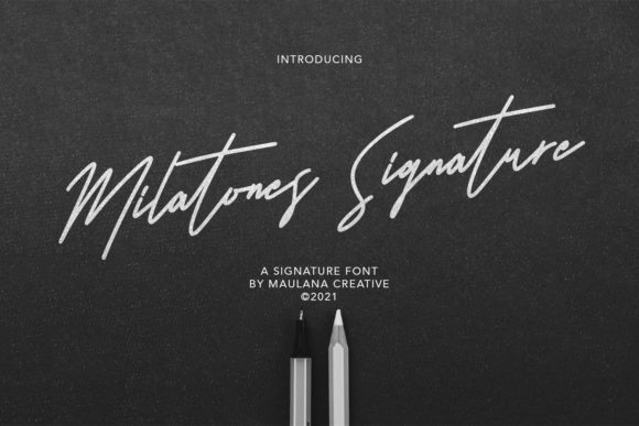 Enhance Your Brand with Milatones Signature Font