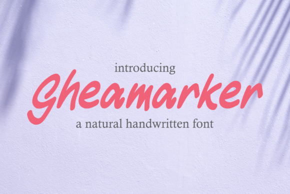 Gheamarker: A Bold and Stylish Font for Modern Campaigns