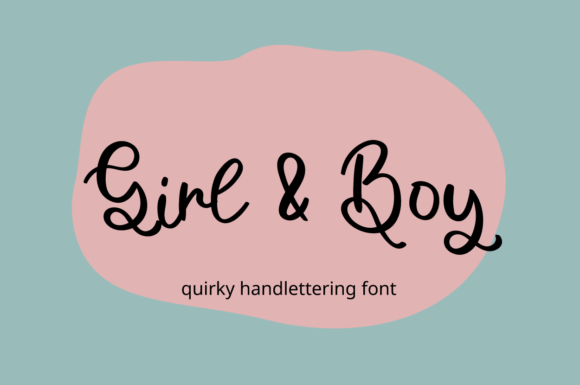 Girl and Boy: A Handwritten Font for Elegant Design