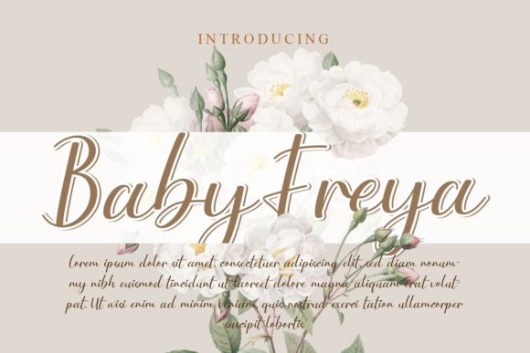 Introducing Baby Freya: A Charming Handwritten Font