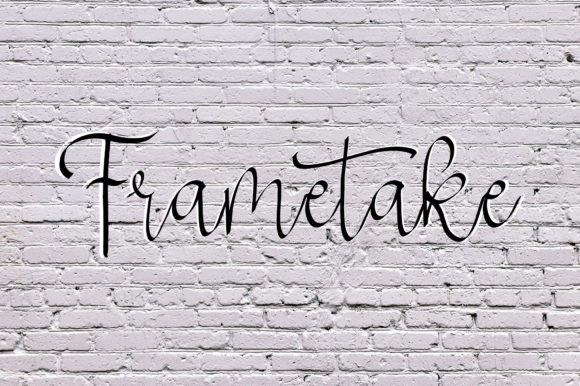 Introducing Frametake: A Whimsical Script Font for Engaging Visuals