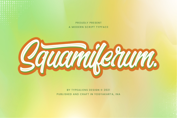 Introducing Squamiferum: A Bold Handwritten Font for Marketers
