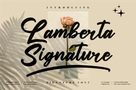 Lamberta Signature: A Font for Elegant Editorial Design