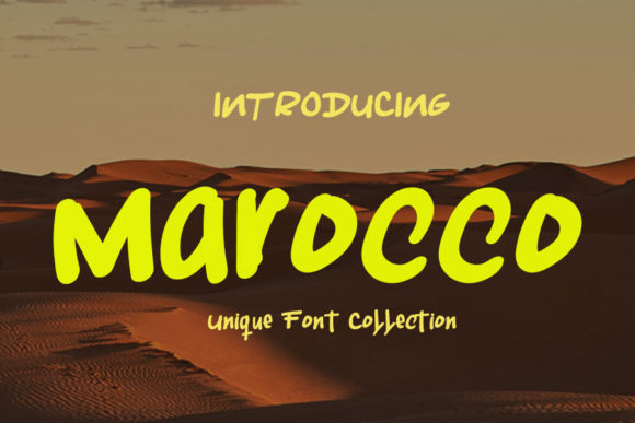 Marocco: A Premium Font for Creative Projects
