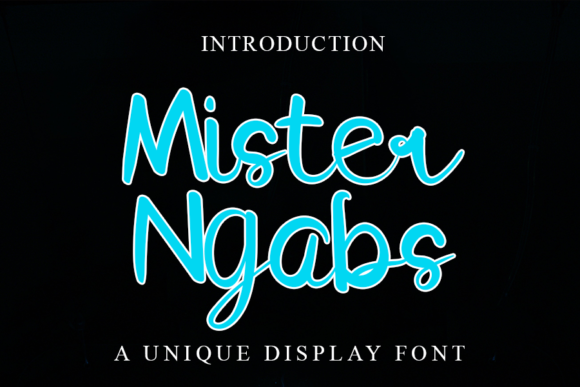 Mister Ngabs: A Charming Script Font for Web Design