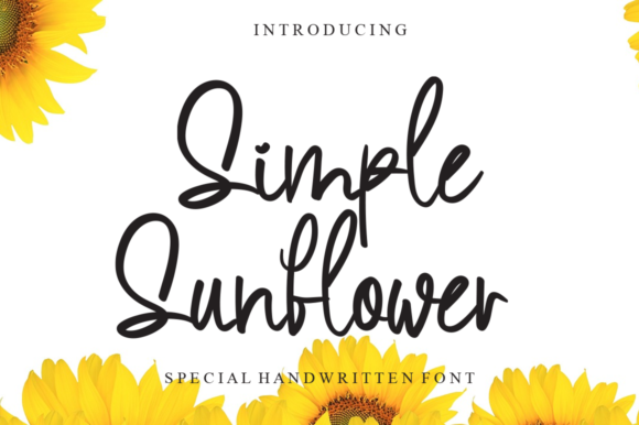 Simple Sunflower: A Charming Handwritten Font for Your Next Campaign