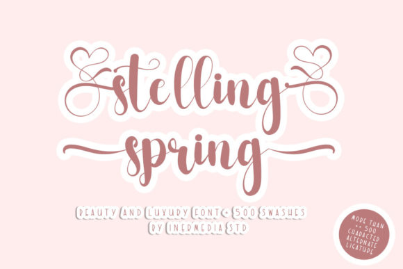 Stelling Spring: A Dazzling Script Font for Web Design