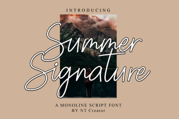 Summer Signature: A Handwritten Font for Elegant Web Design