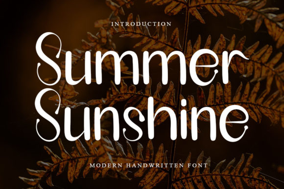 Summer Sunshine: A Handwritten Font for Editorial Charm