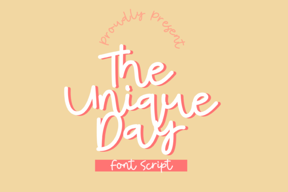The Unique Day: A Whimsical Script Font for Engaging Campaigns