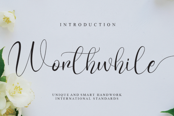Worthwhile: A Delicate Handwritten Font for Elegant Branding